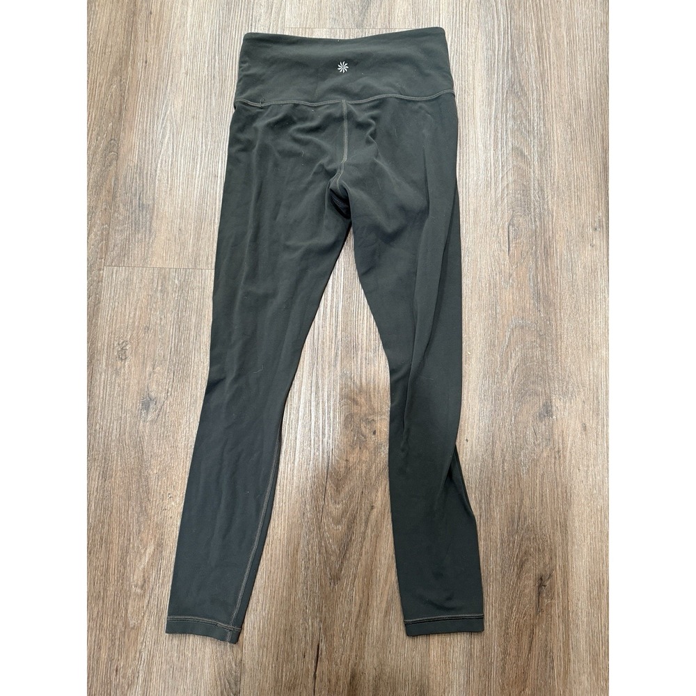 Athleta Womens Leggings Green Size‎ XS High Rise Stretch Pull On Nylon Blend